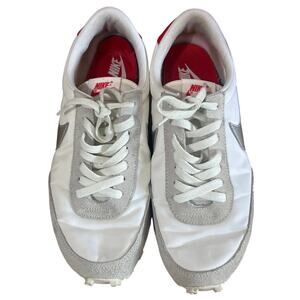 Nike Day Break Sneakers Women's 10 Summit White Metallic Silver